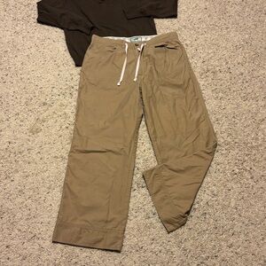 Streetwear casual Horny Toad Women’s Tan Pants with pockets size 8